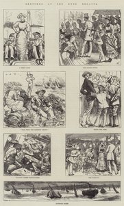 Esquisses à la régate de Ryde